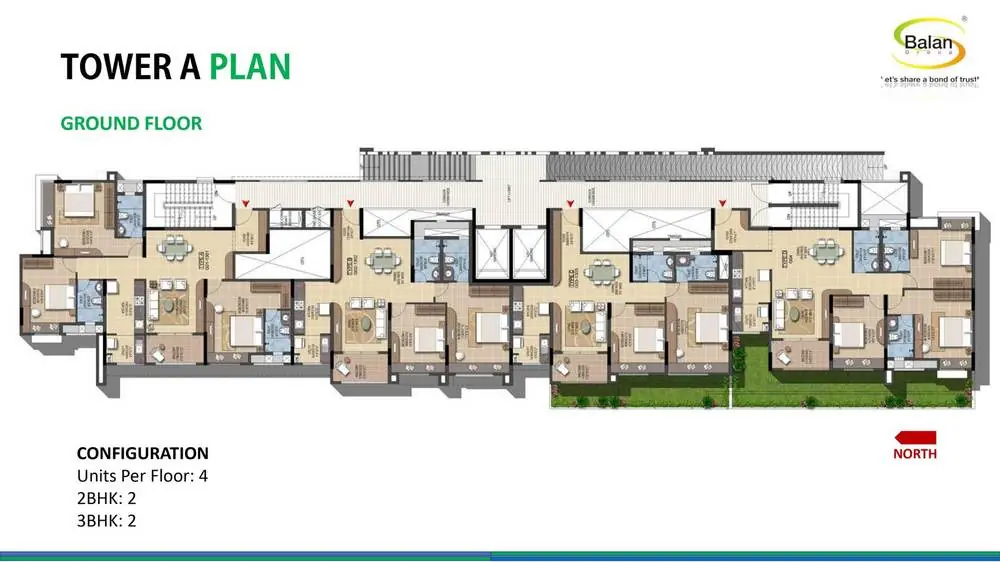 Tower A Ground Floor Plan