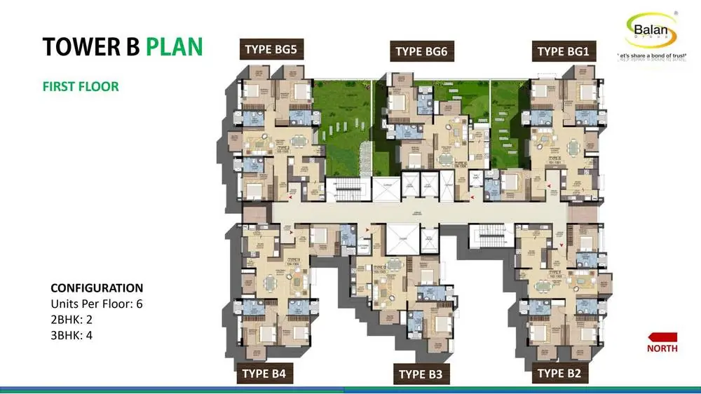 Tower B First Floor Plan