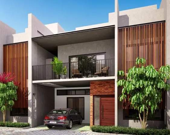 Row house exterior